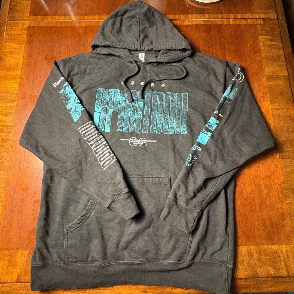 Spiritbox Eternal Blue Black Graphic Pullover Hoodie 2XL 24x29
